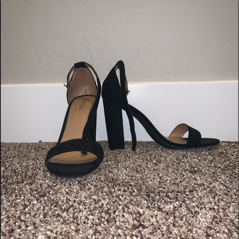 Black high heels from Target